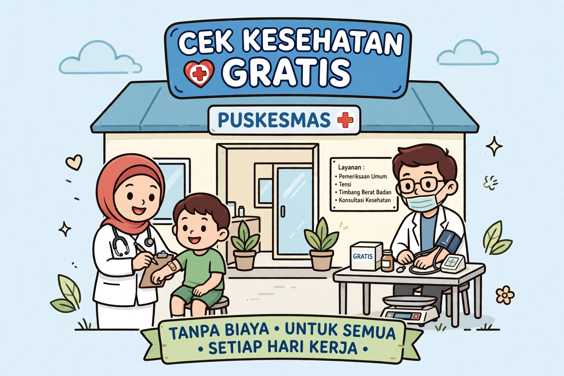 Cek Kesehatan Gratis di Puskesmas